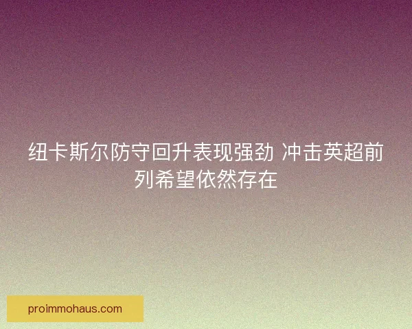 纽卡斯尔防守回升表现强劲 冲击英超前列希望依然存在 纽卡斯尔防守回升表现强劲 冲击英超前列希望依然存在